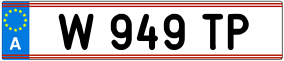 Trailer License Plate